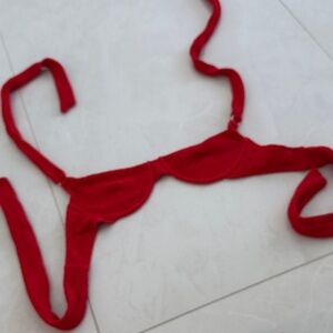 Monday Swimwear Red Bikini Top